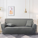 1-Seater Grey Sofa Cover Stretch Couch Protector Polyester Slipcover Home Decor