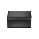 4X Leather Car Boot Trunk Organizer Foldable Portable Storage Box Black Medium