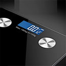 Wireless Bluetooth Bathroom Body Fat Scale 180kg LCD Display White