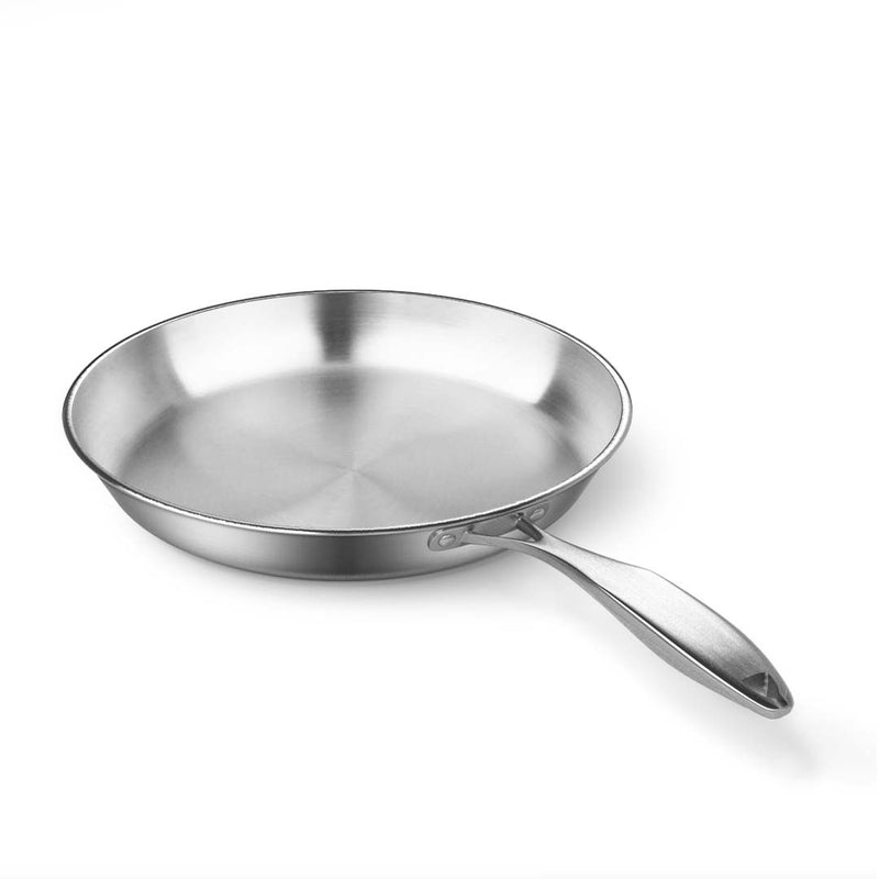 6X Stainless Steel Fry Pans 22cm To 32cm Induction Compatible Riveted Handle