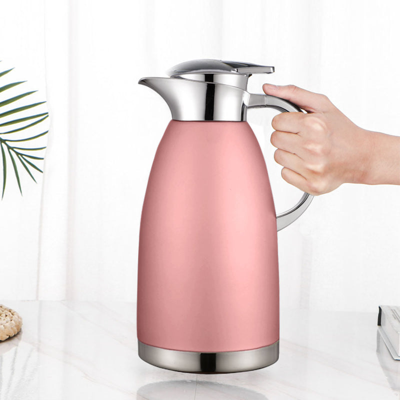 Vacuum Insulated Stainless Steel Flask 2.3L 3 Layer Rose Leak Proof