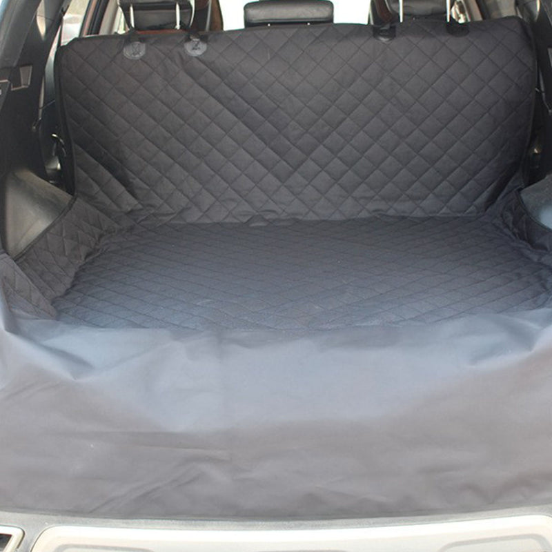 2X Premium Car Trunk Pet Mat Waterproof Non Slip Black Cloth 44x106x51x132cm