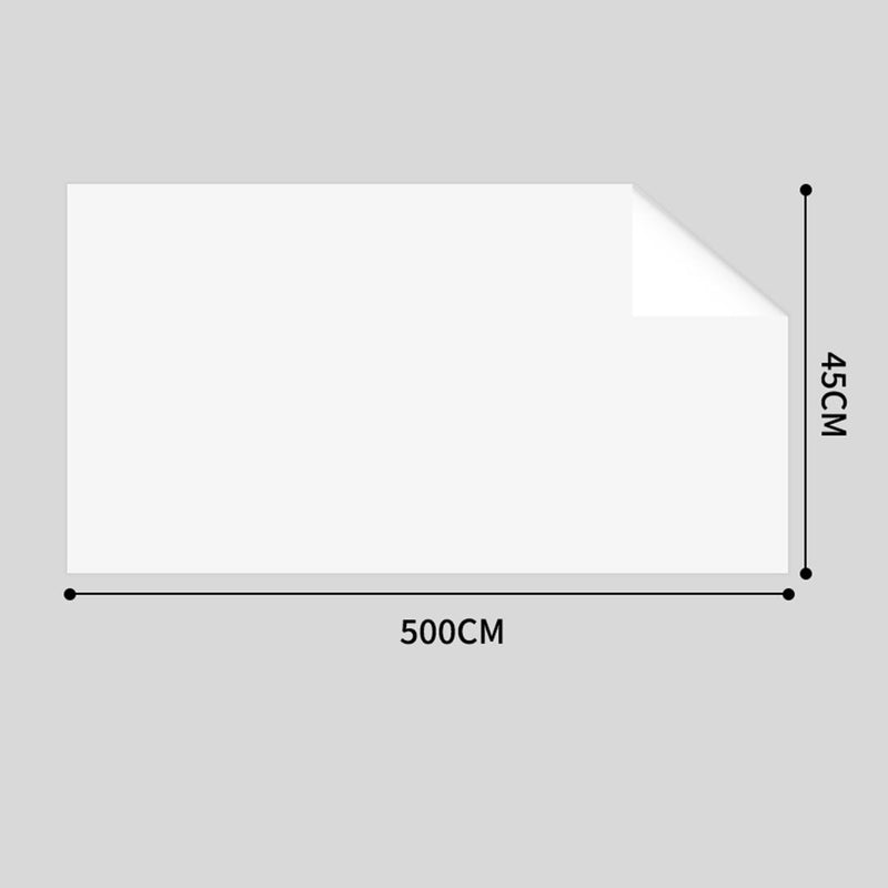 Clear Dry Erase Adhesive Whiteboard Sticker 45cm x 500cm Transparent Surface