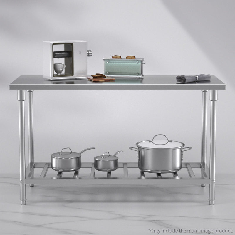 Stainless Steel Prep Work Bench 1500mm X 700mm X 850mm Heavy Duty Commercial