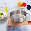 113L Stainless Steel Stockpot Thick Bottom Commercial Grade High Volume Cooking