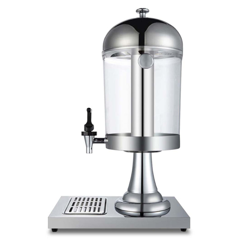 2X 8L Stainless Steel Beverage Dispenser Commercial Clear View Pump