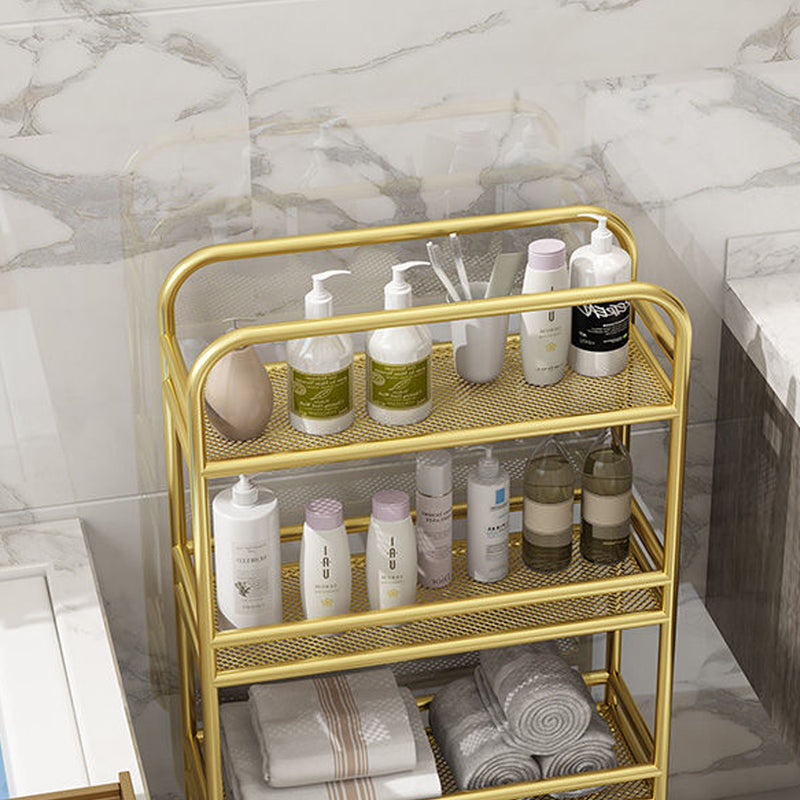 2X 3 Tier Metal Bathroom Shelf 50x20x80cm Gold Storage Organizer