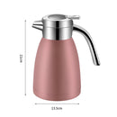 1.2L Stainless Steel Insulated Vacuum Flask Water Bottle Pink Spill-Proof Lid