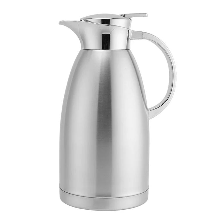 2.3L Silver Double-Wall Vacuum Flask Stainless Steel Thermal Insulated