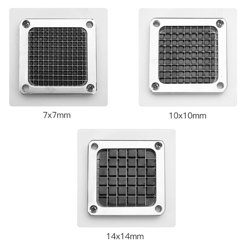 Commercial Stainless Steel Vegetable Cutter French Fry 3 Blades 7mm 10mm 14mm