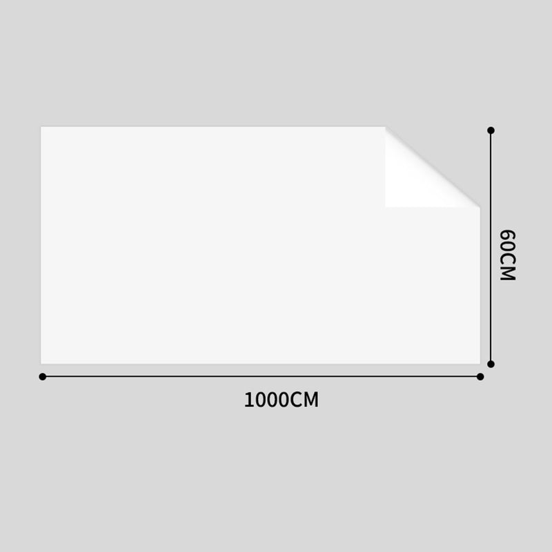 2X 60cmx1000cm Transparent Adhesive Dry Erase Whiteboard Film Plastic 1.2mm