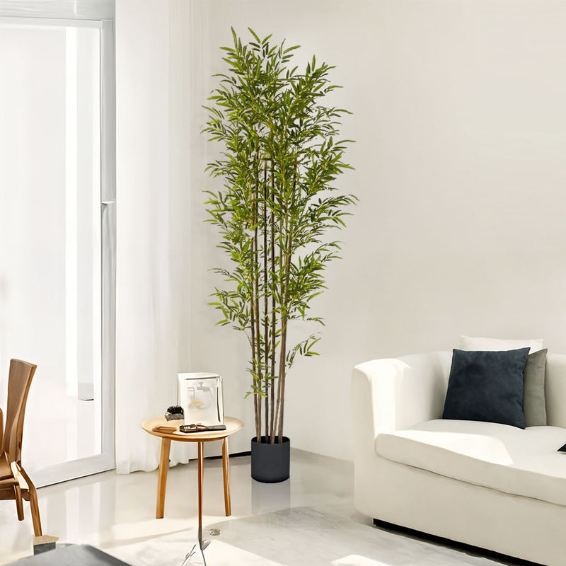 2X 210cm Artificial Bamboo Plant 7 Branches Realistic Plastic Indoor