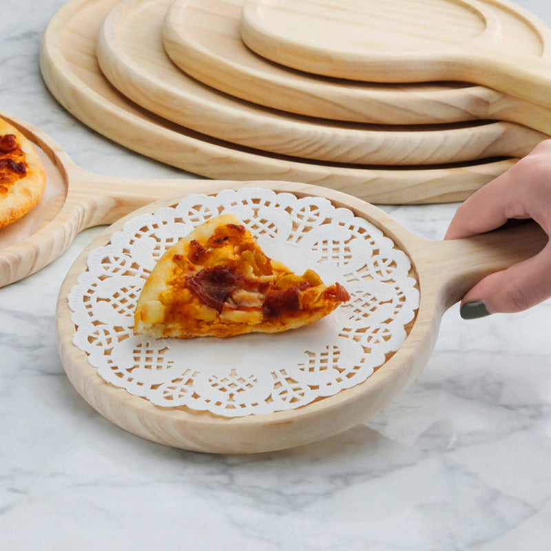 10 Inch Round Wooden Serving Tray Pine Charcuterie Board Home Decor