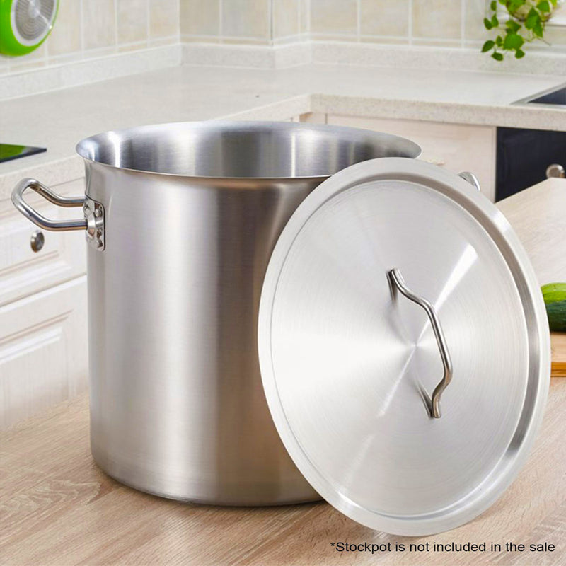 55cm Stainless Steel Stockpot Lid Commercial Grade Easy to Clean Durable