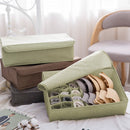 Green Foldable Underwear Storage Box Flip Top Drawer Home Organizer 44x29x13cm