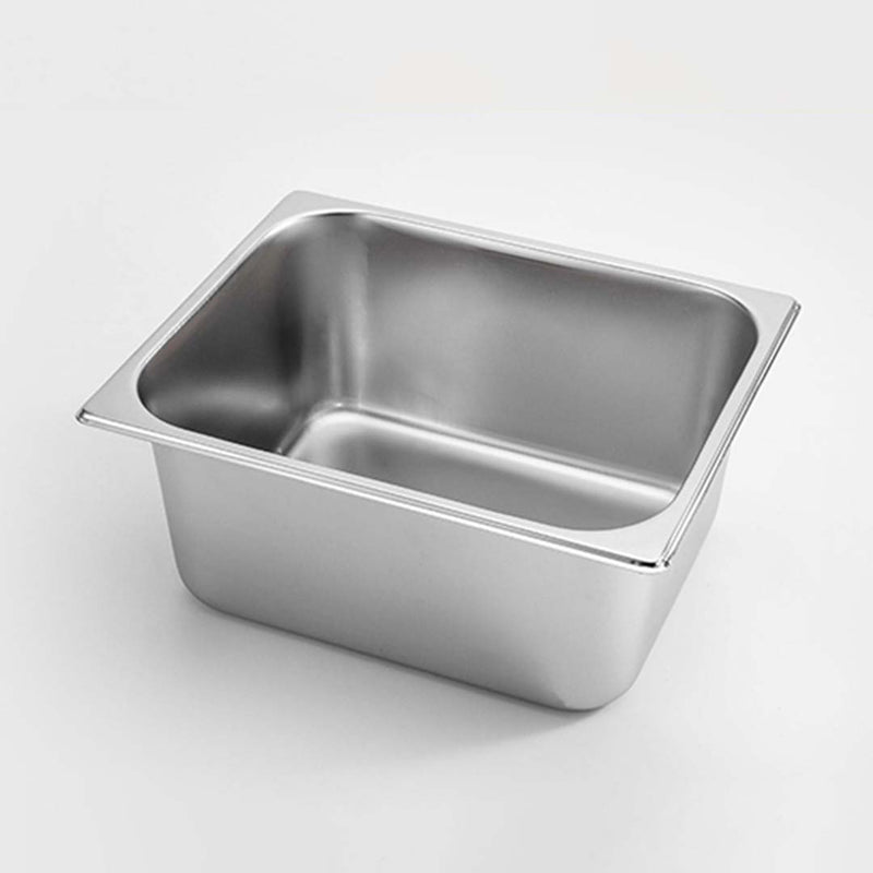6X 1/2 GN Full Size Pan 27cm X 33cm X 15cm Deep Stainless Steel