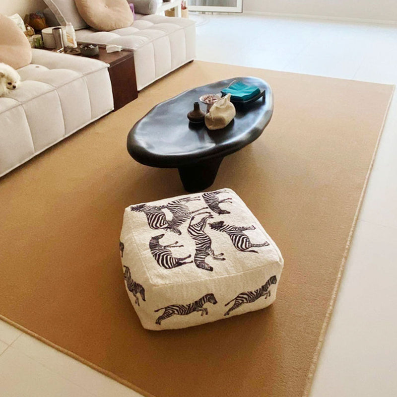 2X 48x48x25cm Polyester Fiber Pouf Cushion EPP Particle Inserts Multicolor