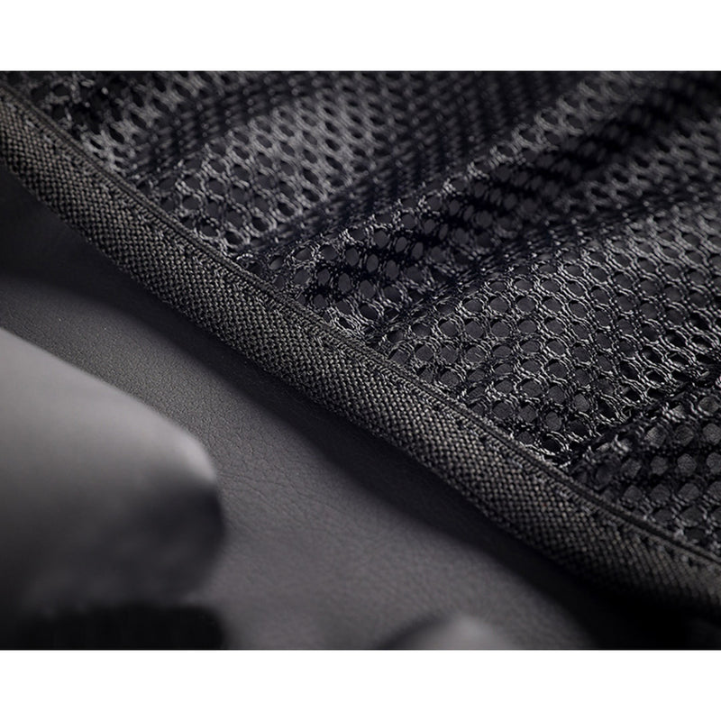 Leather Car Seat Storage Bag Organizer Large Capacity Black Waterproof 46x88cm