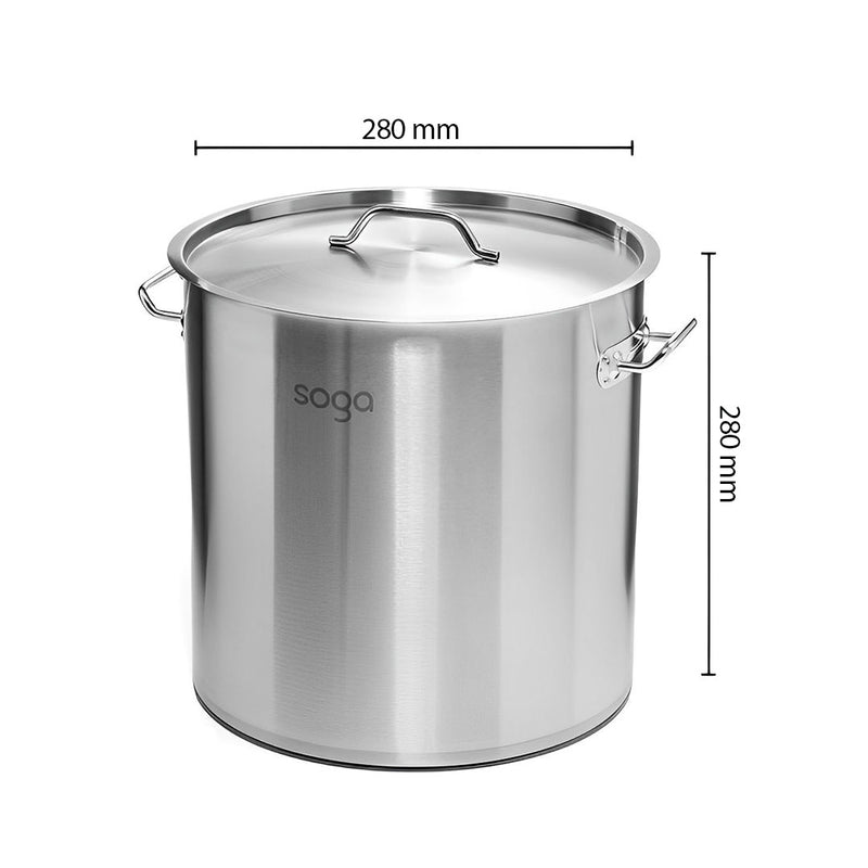 Dual Induction Cooktop 2 Burners 17L Stainless Steel Stockpot Casserole Set