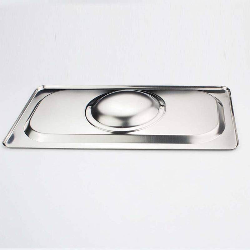 2X Gastronorm 1/2 Pan Lid Stainless Steel 265 X 325 Mm Centre Handle