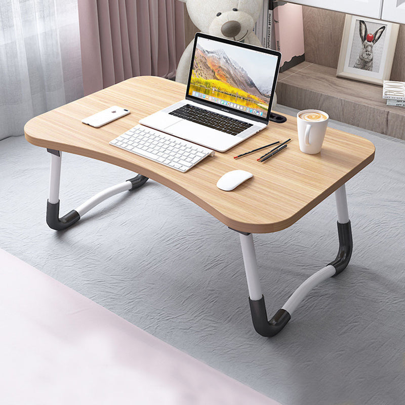 Walnut Portable Foldable Bed Table Adjustable Laptop Desk with Card Slot