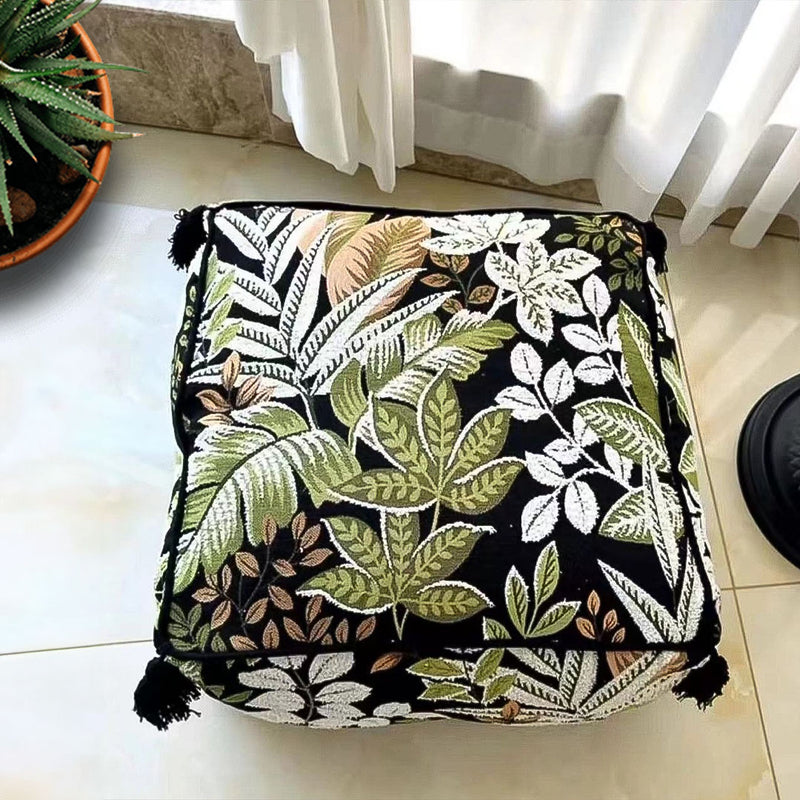 2X 50x50x25cm Polyester Fiber Pouf Cushion EPP Particle Inserts Multicolor