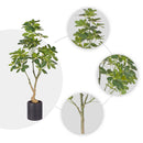 120cm Artificial Green Schefflera Dwarf Umbrella Tree Indoor Plant Decor