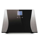 Wireless Digital Body Fat Bathroom Scale LCD Display 180kg Black
