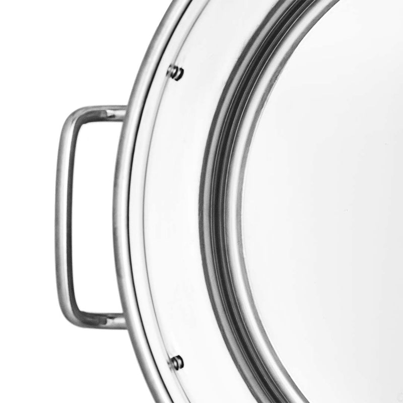 Stainless Steel Brewery Pot 50L With Beer Valve 40x40cm Reinforced Rim