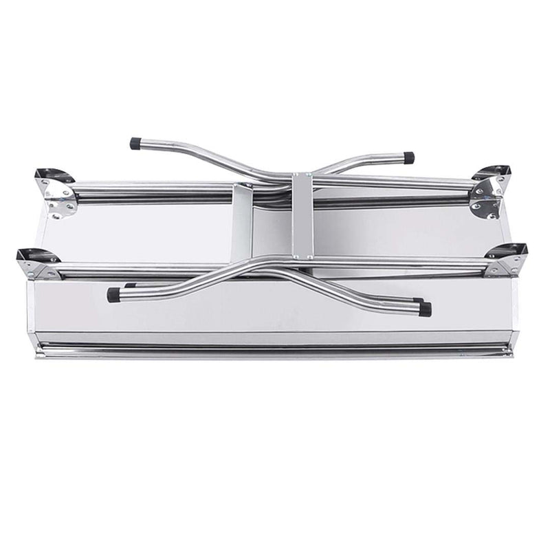 Portable Stainless Steel Charcoal Grill 6-8 Persons Outdoor BBQ Heat Resistant