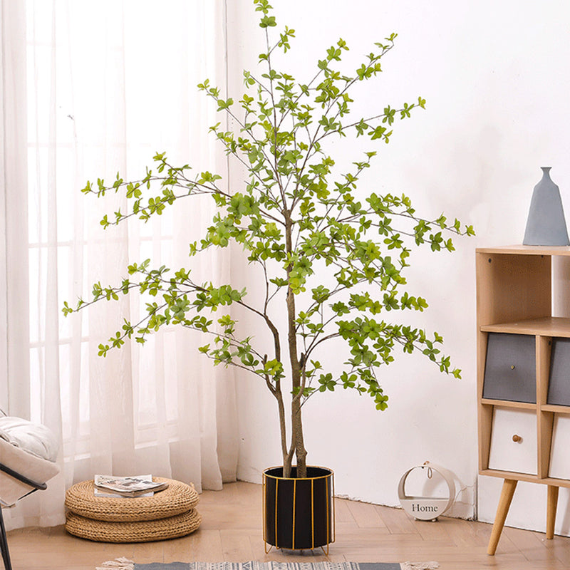 4X 180cm Green Faux Watercress Tree Silk Leaves Plastic Trunk Indoor Potted