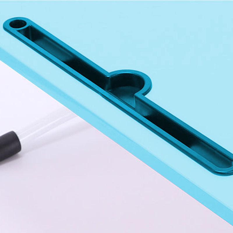 Adjustable Foldable Bed Laptop Table MDF Aluminum 60x40x28cm Blue Notebook Slot