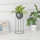 2X 70cm Tall Round Black Metal Plant Stand With Flower Pot Holder Wire Rack