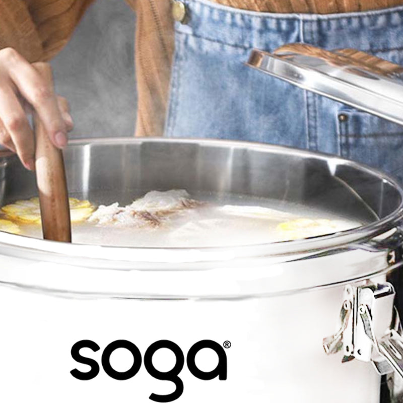 50L Stainless Steel Insulated Stock Pot for Hot Cold Beverages Events Home