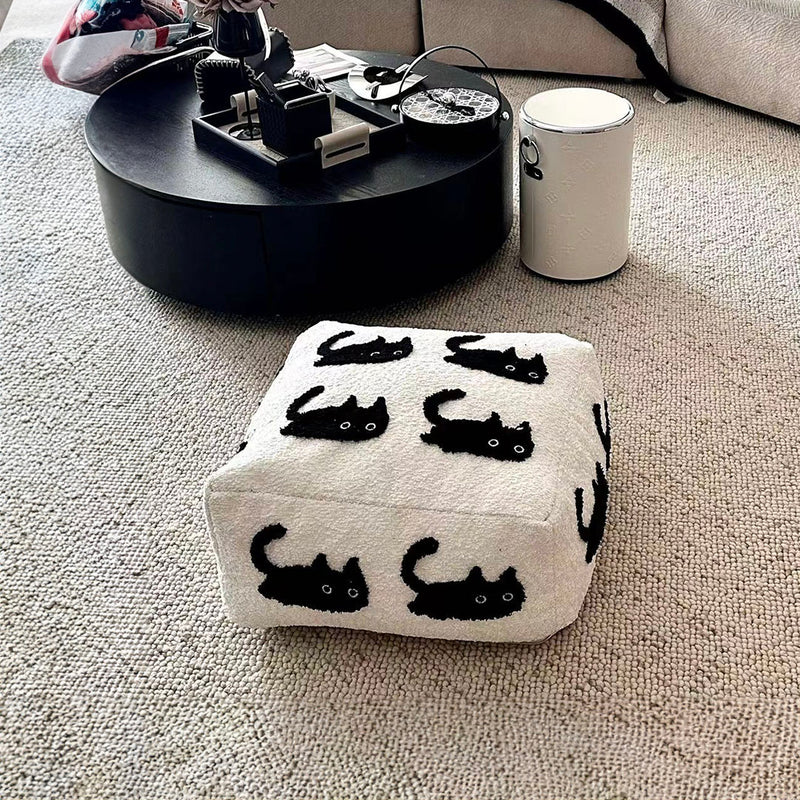 50cm Polyester Fiber Floor Pouf Epp Particle Fill Multicolor