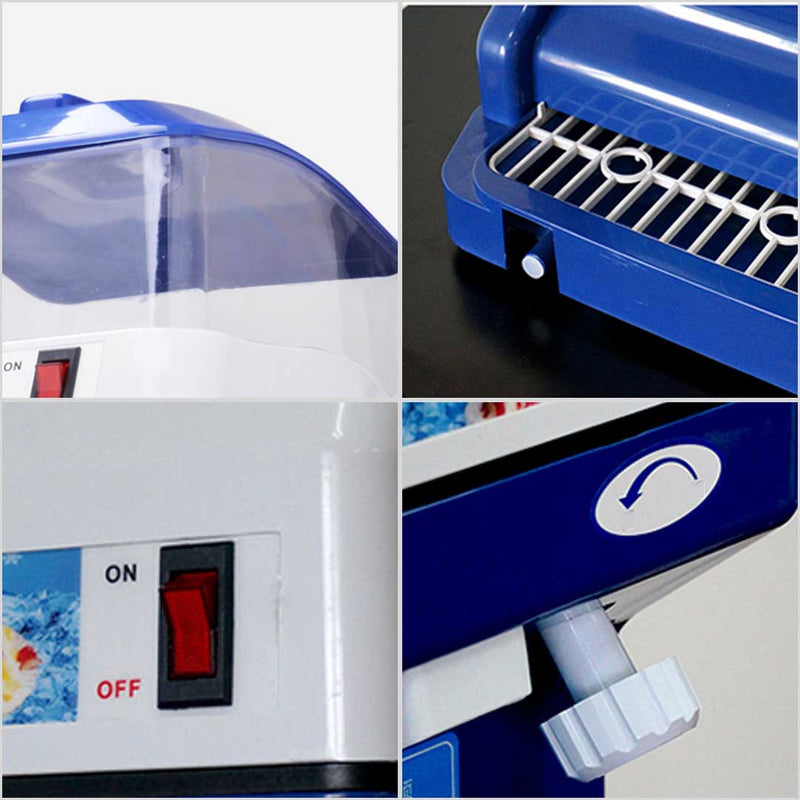 Commercial Stainless Steel Ice Shaver 300W 180KG/h 80 Pieces Snow Cone Maker