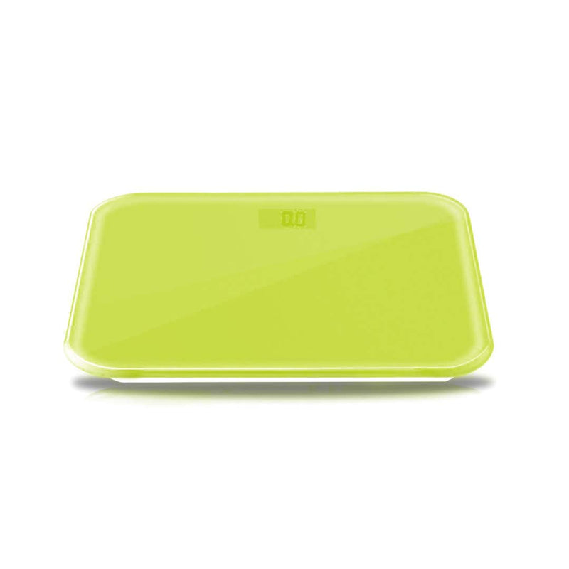 Digital Fitness Weight Scale 180kg Glass LCD Waterproof Non-Slip Green