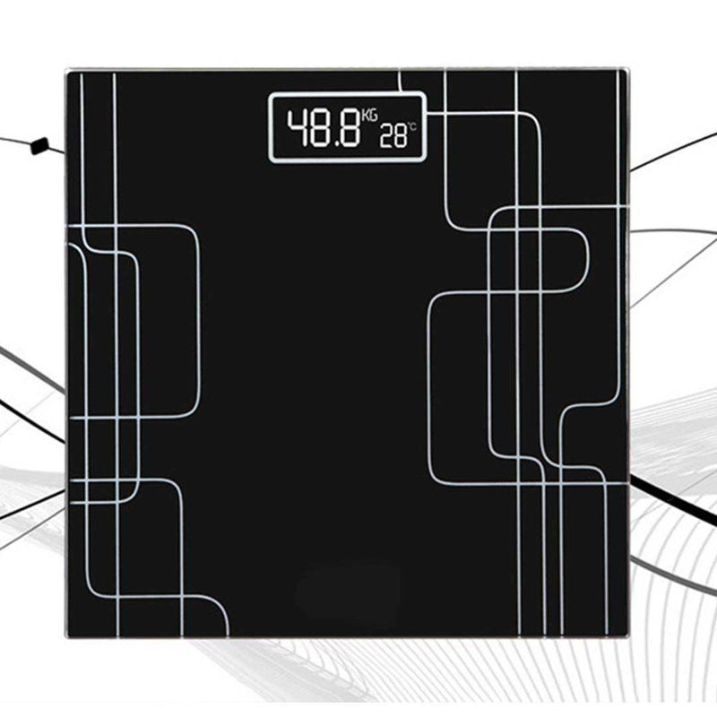 180kg Glass Talking Bathroom Scale Large Lcd Display Auto On Strain Gauge