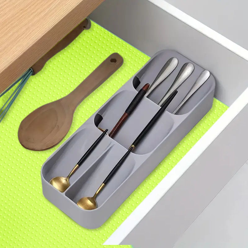 Green EVA Kitchen Shelf Drawer Liner 40x300cm Non Slip Waterproof Moldproof