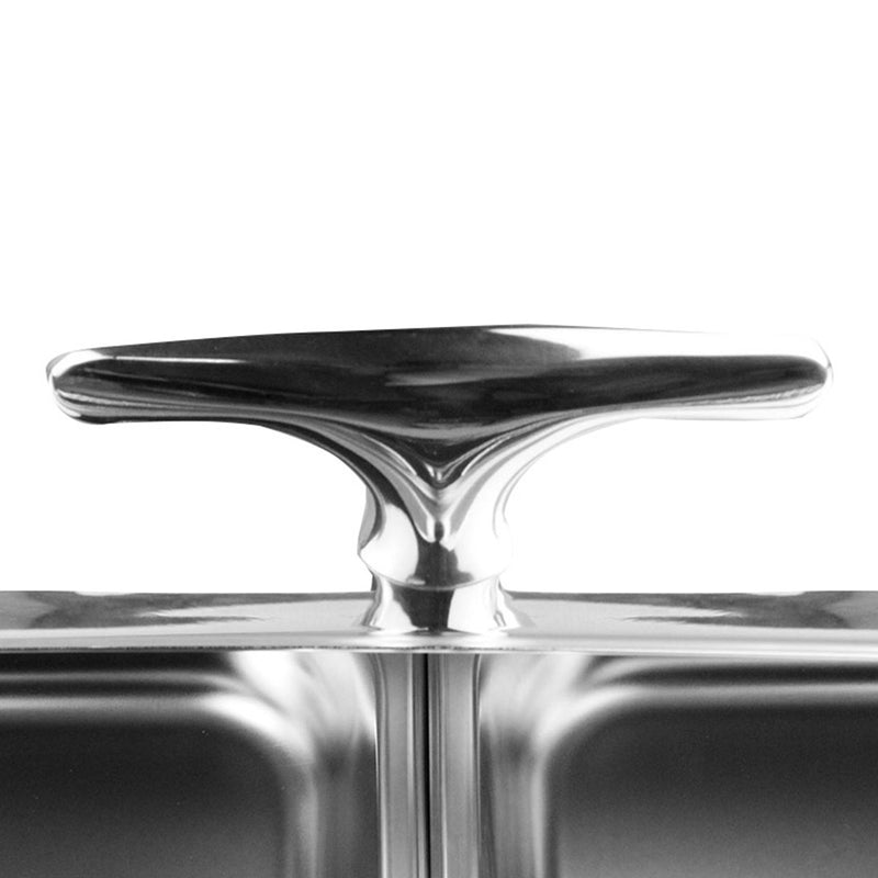 2X 6.5L Stainless Steel Roll Top Soup Tureen Chafing Dish Buffet Server