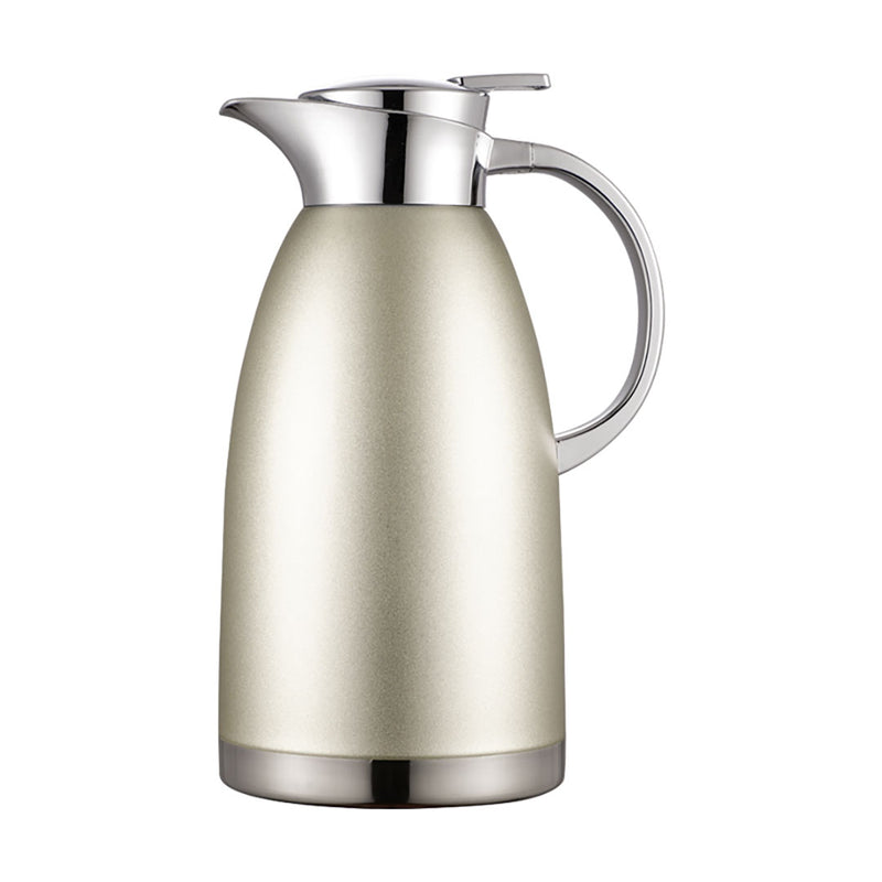 2X 1.8L Silver Double-Wall Thermal Flask Stainless Steel Vacuum Insulated