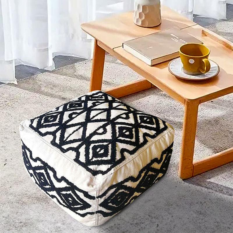 50cm Round Pouffe Cushion Polyester Fiber EPP Particle Insert Multicolor