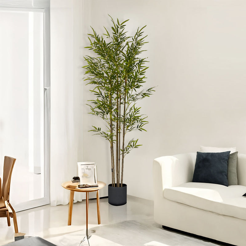 Artificial Bamboo Plant 180cm 7 Branches Polyurethane Polyethylene Green