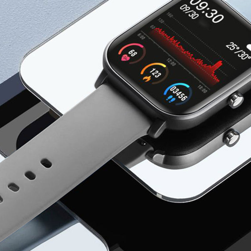 2X Waterproof Fitness Smart Watch Heart Rate Monitor 1.4in Display Grey