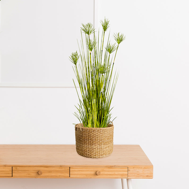 2X 150cm Artificial Papyrus Plant Pvc Potted Tall Grass Green Indoor