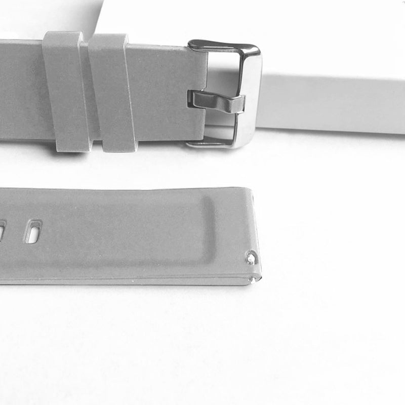 Silicone Replacement Watch Band Compatible Model P8 Waterproof Sweatproof Grey