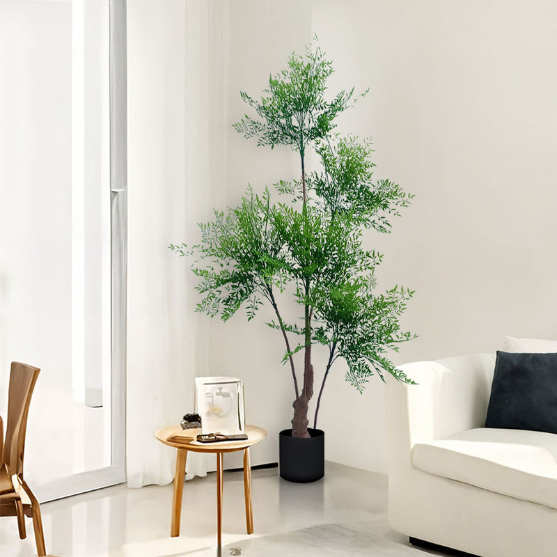 180cm Nandina Heavenly Bamboo Artificial Tree 5 Branches Realistic Green