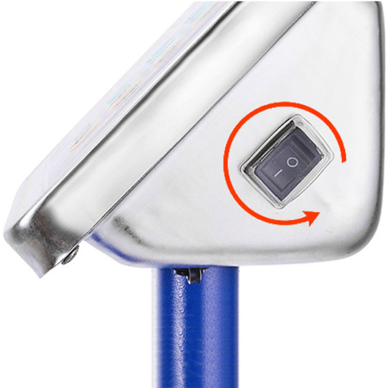 4X 150Kg Digital Platform Scale Stainless Steel Lcd Rechargeable Blue