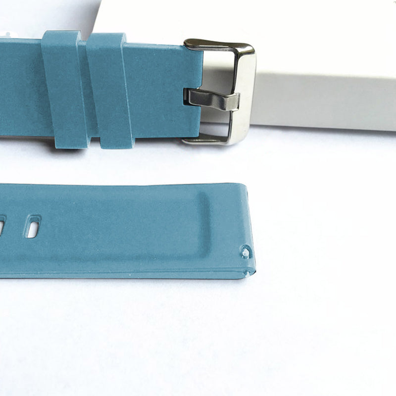 Compatible Model P8 Soft Silicone Sport Watch Band Blue Waterproof Sweat Proof
