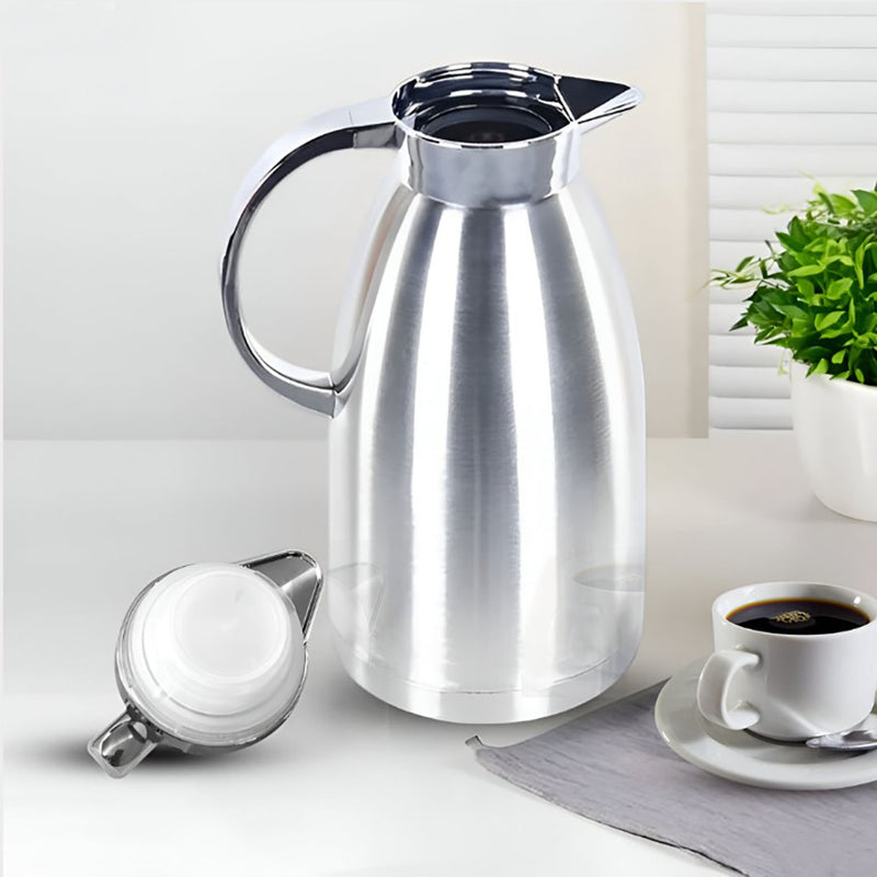 2X 1.8L Insulated 18/10 Stainless Steel Vacuum Flask Thermal Jug Spill Proof